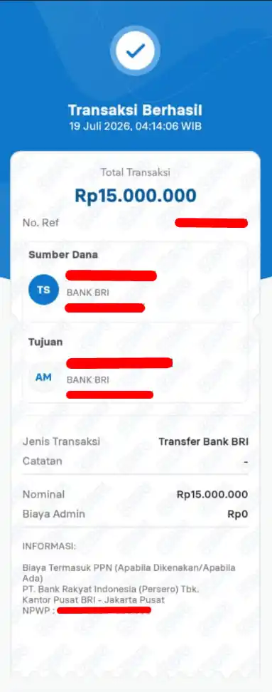 Bukti Transfer