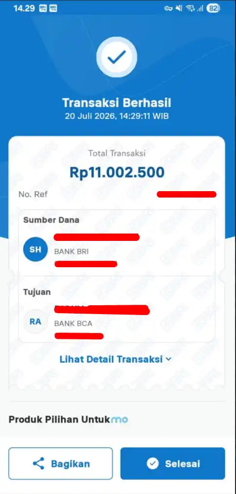 Bukti Transfer