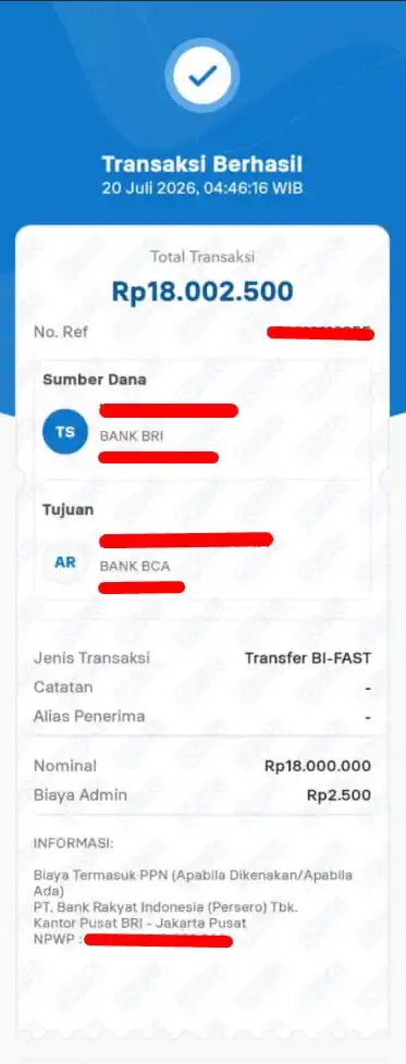 Bukti Transfer