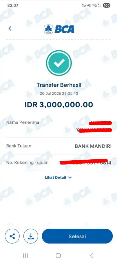 Bukti Transfer