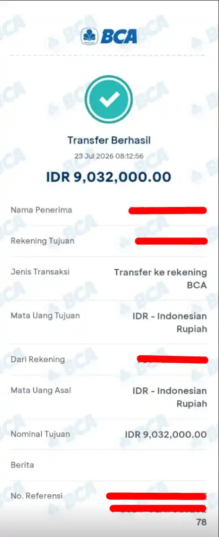 Bukti Transfer