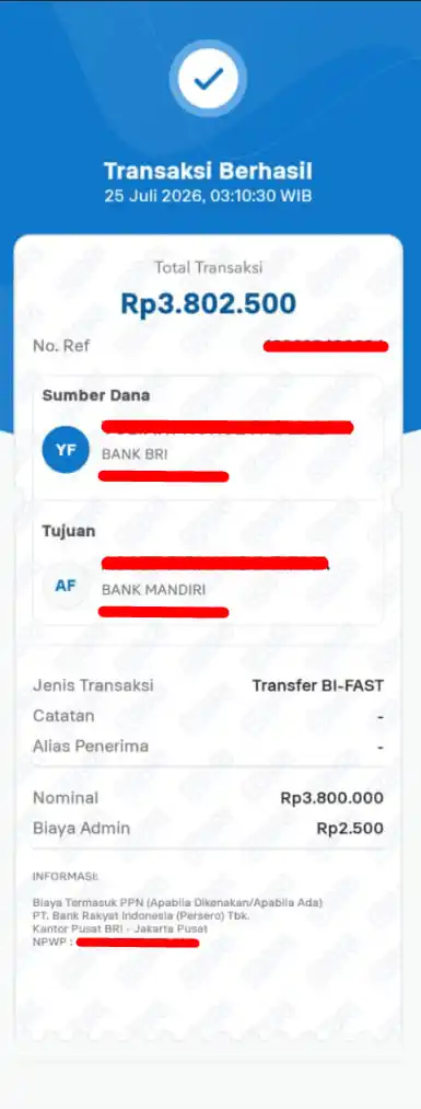 Bukti Transfer