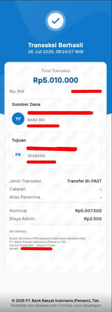 Bukti Transfer