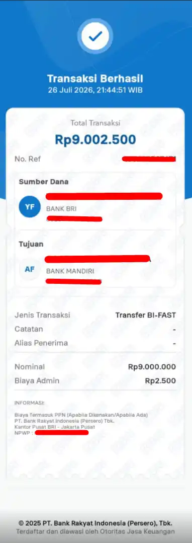 Bukti Transfer