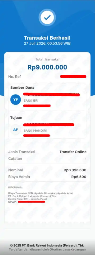 Bukti Transfer