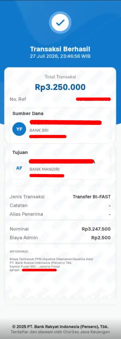 Bukti Transfer