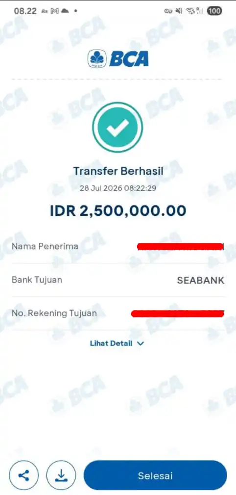 Bukti Transfer