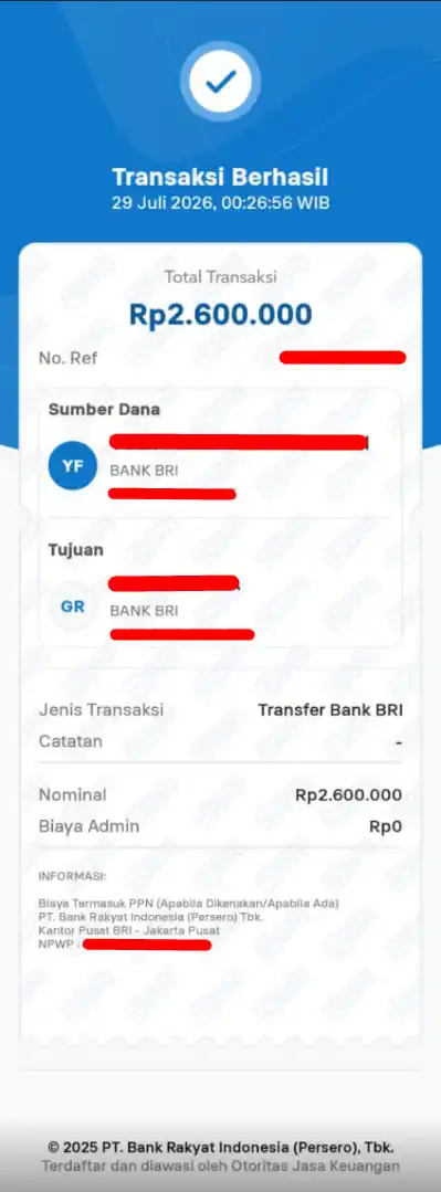 Bukti Transfer