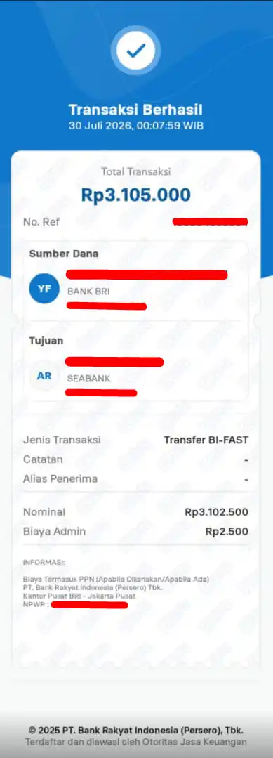 Bukti Transfer