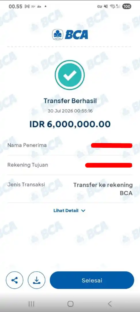 Bukti Transfer