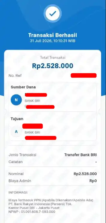 Bukti Transfer