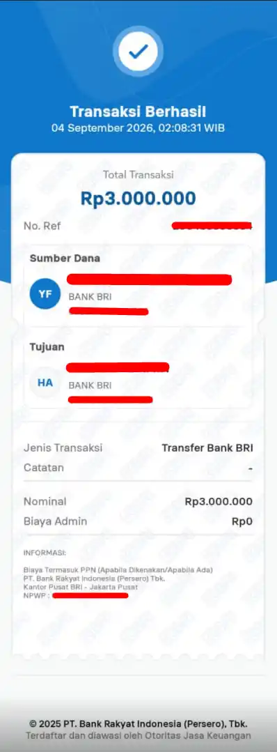 Bukti Transfer