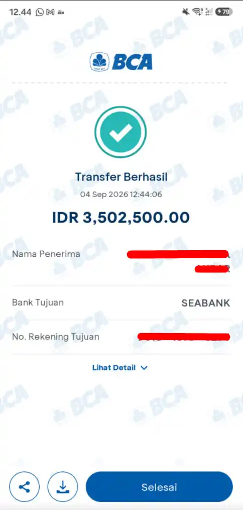 Bukti Transfer